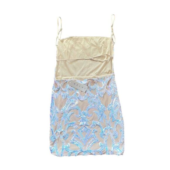 NWT VELVI Milan Mini Sequin Dress Size Medium - Picture 5 of 9